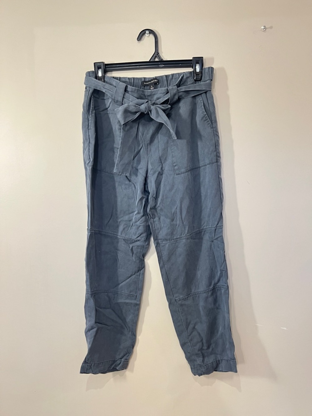 Banana Republic Slate Blue Tie-Waist Chinos